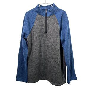 Sonoma Boys 14/16 Blue Gray 1/4 Zip Pullover Long Sleeve Casual Top